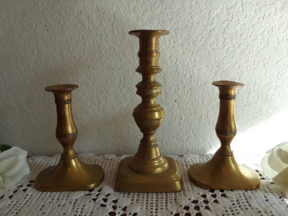 Candlestick Holders, Taper Candle Holders Set Of 3, Gold Vintage Candle Sticks Holder Decor For Table Centerpiece, Fireplace Mantel, Weddings & Housewarming Décor With Gift Box P 364201402
