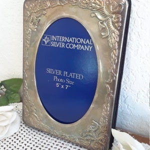Vintage Silver Plate Picture Frame 5 X 7 Photo Decoration Mid Century ...