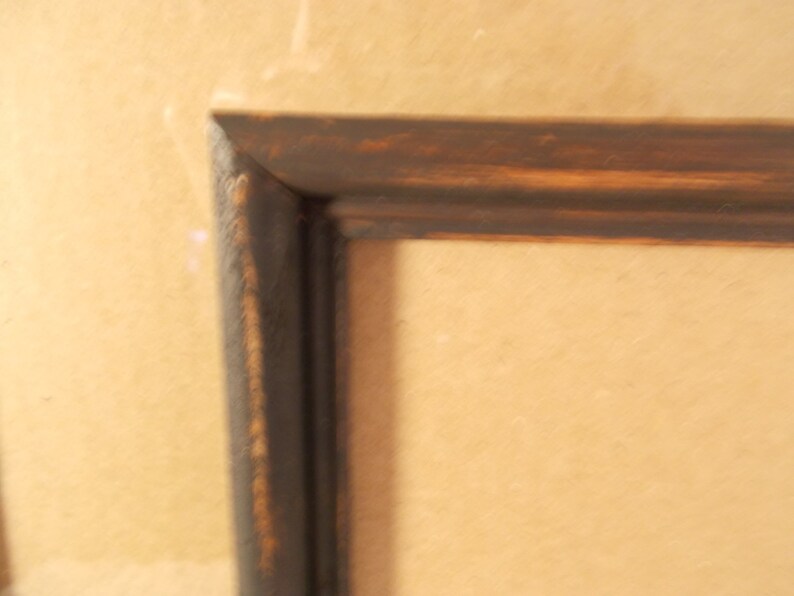 Rustic Black Wood Picture Frame Set Upcycled Vintage Wall Etsy