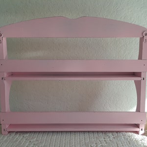 Pink Spice Rack Upcycled Vintage Rustic Shabby Chic Distressed Wood 2 ...