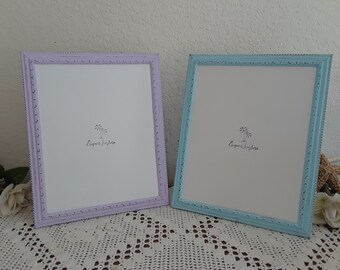 Pastel Light Blue or Light Purple Shabby Chic 4 x 6 Picture Frame Elsa Frozen Bedroom Colors Country Cottage Nursery Bedroom Home Decor