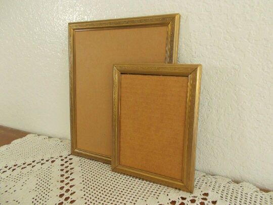 Ornate Vintage Gold Metal Picture Frame Set 5x7 & 3.5x5 Photo ...
