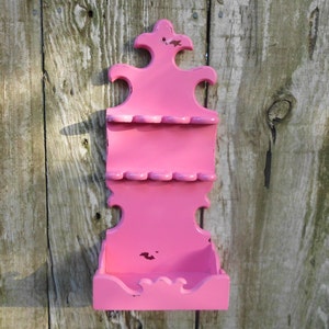 Pink Jewelry Organizer Rustic Shabby Chic Distressed Vintage Spoon Rack ...