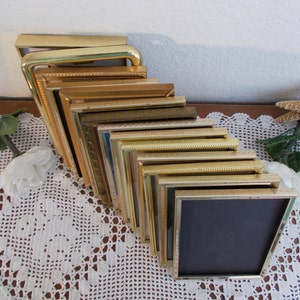 Vintage Gold Metal Picture Frame 5 x 7 Photo Decoration Mid Century Hollywood Regency Rustic Shabby Chic Wedding Decoration Home Decor Gift image 3