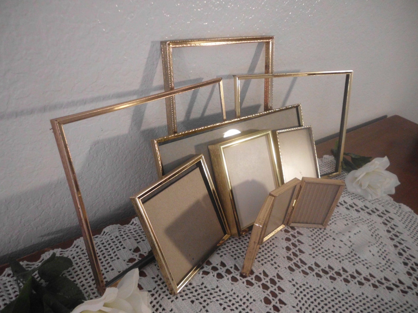 Vintage Gold Metal Frame Collection Set Instant Gallery Paris Chic ...