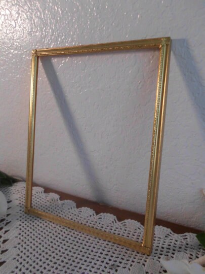 Vintage Ornate Gold Plated 8 X 10 Picture Frame Beautiful Shabby Chic ...