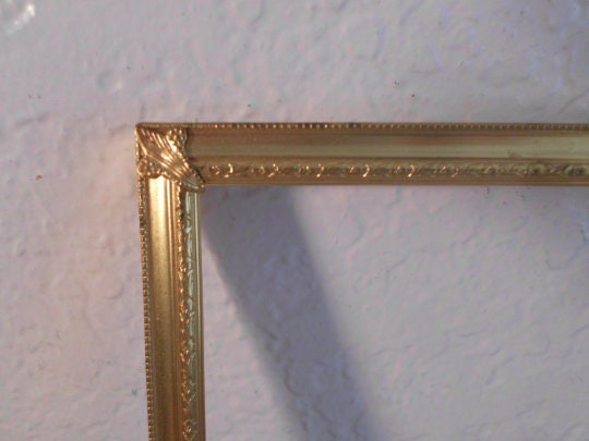 Vintage Ornate Gold Plated 8 X 10 Picture Frame Beautiful Shabby Chic ...