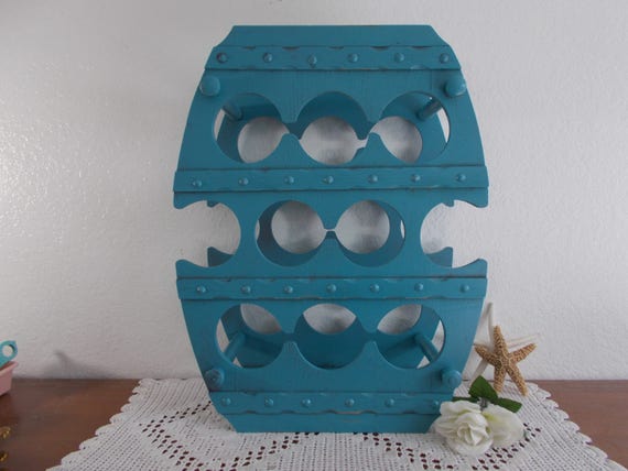 Teal wine rack hot sale