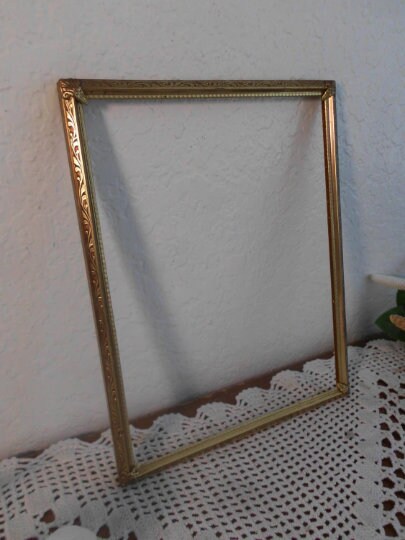 Vintage Ornate Gold Metal Picture Frame 8 X 10 Photo Decoration Mid ...