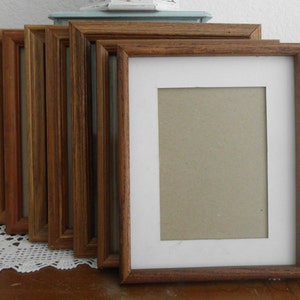 Vintage Solid Wood Frame Assorted 8 x 10 Rustic Wedding Decor Pick Your Own Photo Picture Decoration Brown Wooden Eco Friendly Man Cave