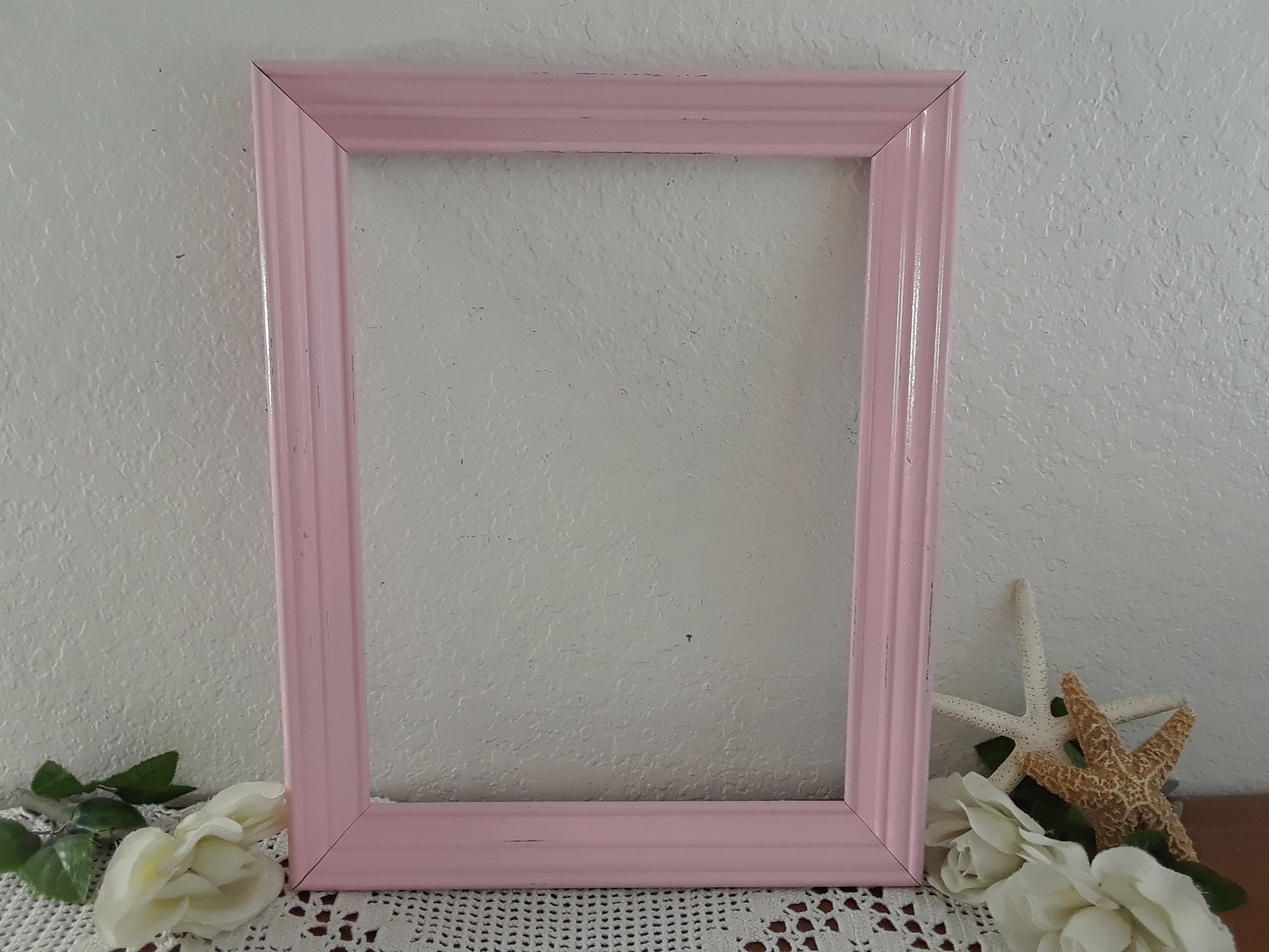 Pink Shabby Chic Picture Frame 10 x 13 Photo Decoration Paris Etsy