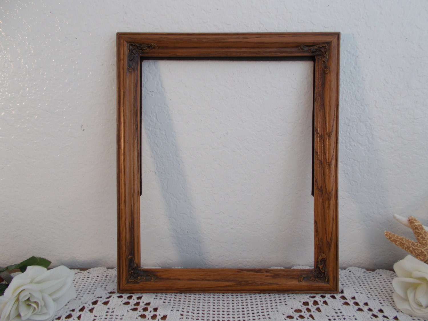Vintage Carved Wood Picture Frame 10 x 12 Photo Decoration Etsy