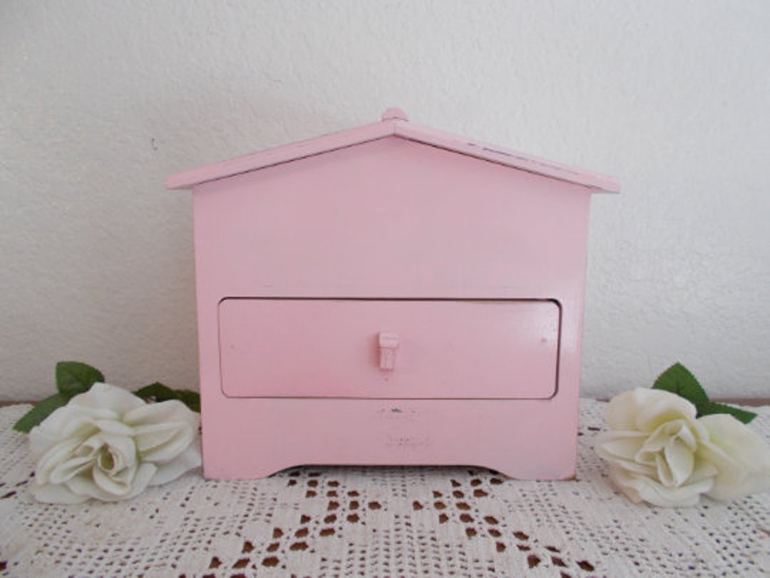 Pink Jewelry Box up Cycled Vintage Shabby Chic French Country Farmhouse ...