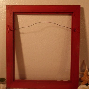 Rustic Red Frame Shabby Chic Wedding Distressed 12 X 14 Picture Photo ...