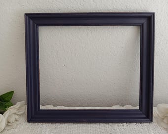 Dark Purple Picture Frame Upcycled Vintage Rustic Shabby Chic Distressed Wood 10 x 12 Photo Decoration Mystical Gothic Home Decor Gift