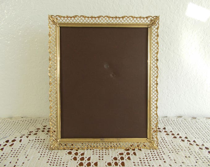 Ornate Vintage Gold Metal Picture Frame 8 X 10 Photo Decoration Paris ...