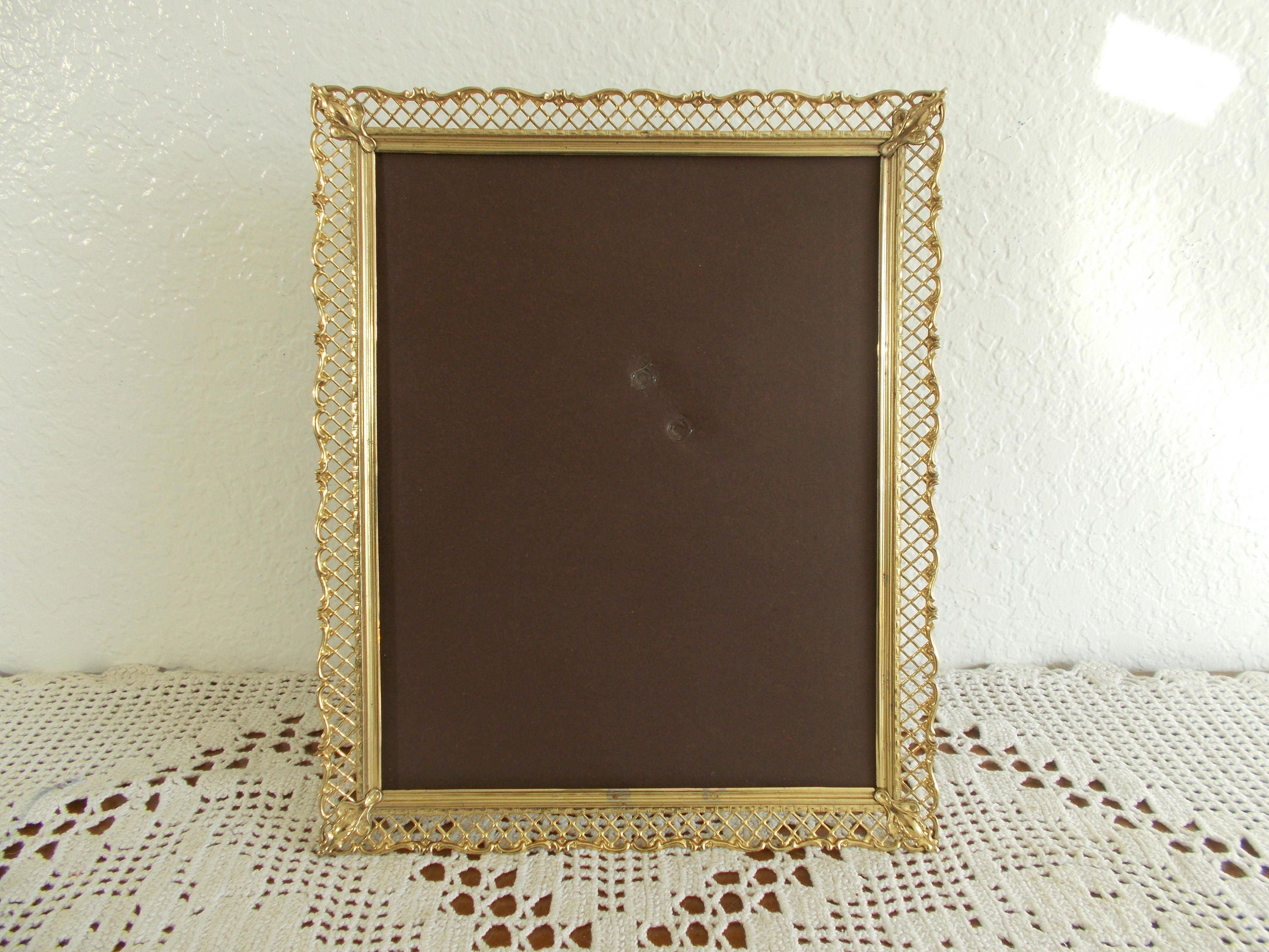Ornate Vintage Gold Metal Picture Frame 5 X 7 Photo Decoration 50