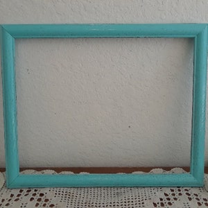 Whimsical Picture Frame 11x14 Ready to Ship Aqua and red Picture Frame –  the photo frame store