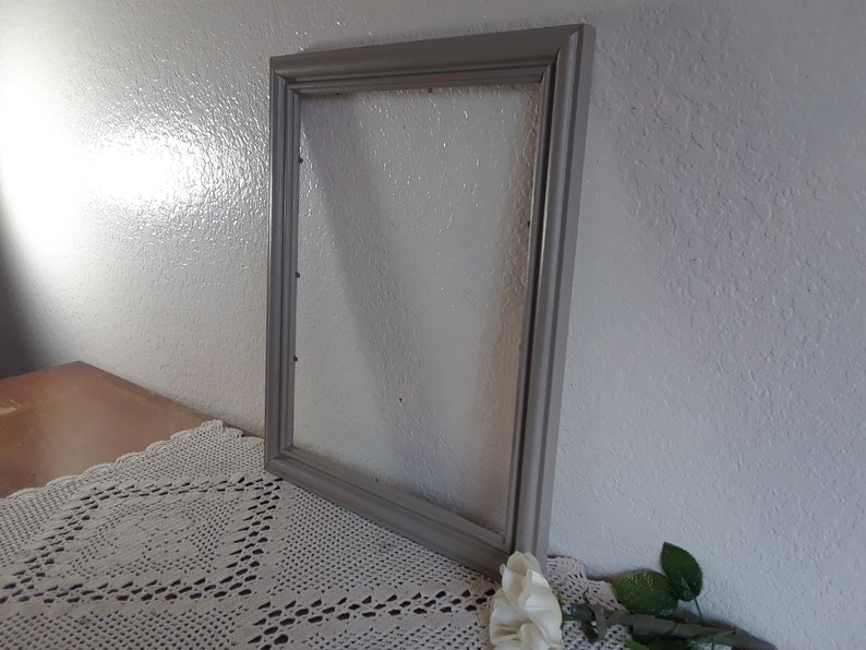 Grey Picture Frame up Cycled Vintage Wide Wood 11 X 14 Gray Photo ...