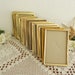 Vintage Gold Metal Picture Frame 3.25 x 4.25 Photo Decoration Mid Century Hollywood Regency Home Decor Rustic Shabby Chic Country Wedding
