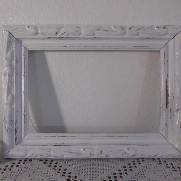 Rustic White Frame Etsy
