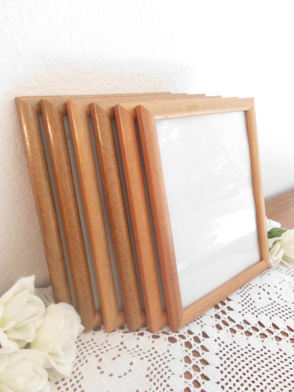 Vintage 8 x 10 Frame Golden Brown Wood Picture Photo Rustic Etsy