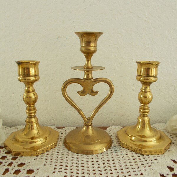 Unity Candle Holder Gold Etsy