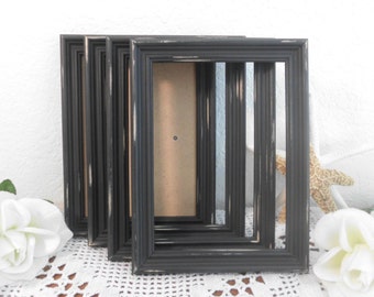 Rustic Black Wedding Frame Shabby Chic Distressed 4 x 6 Picture Photo Table Number Decoration Country Home Decor Gift For Her Him