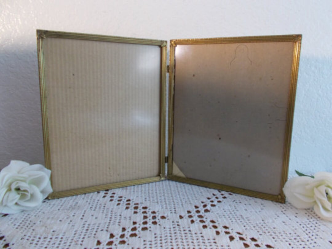 Vintage Ornate Hinged Gold Metal 8 X 10 Picture Frame Rustic Fall ...