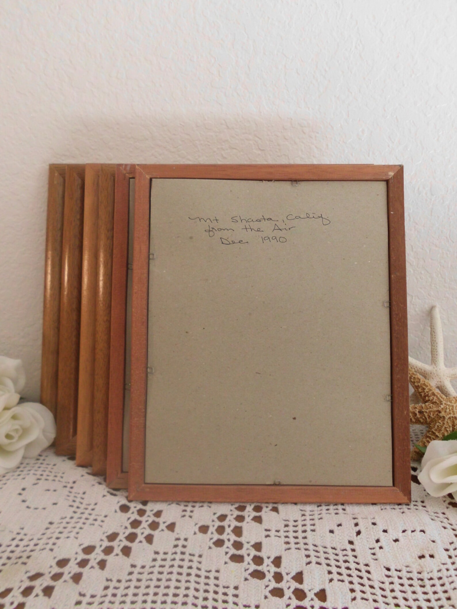 Vintage 8 x 10 Frame Golden Brown Wood Picture Photo Rustic Etsy
