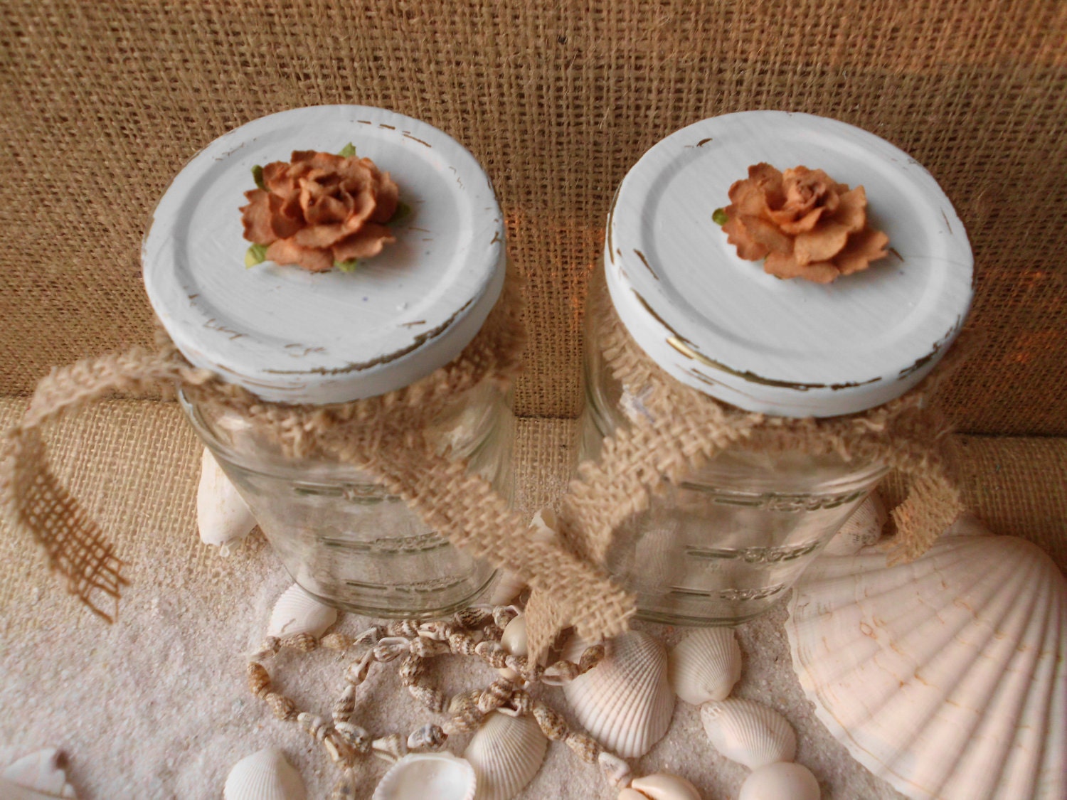 White Light Aqua Shabby Chic Beach Cottage French Country Farmhouse Paris Apartment Rustic Home Floral Glass Kitchen Office Organizer Jars