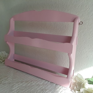 Pink Spice Rack Upcycled Vintage Rustic Shabby Chic Distressed Wood 2 ...