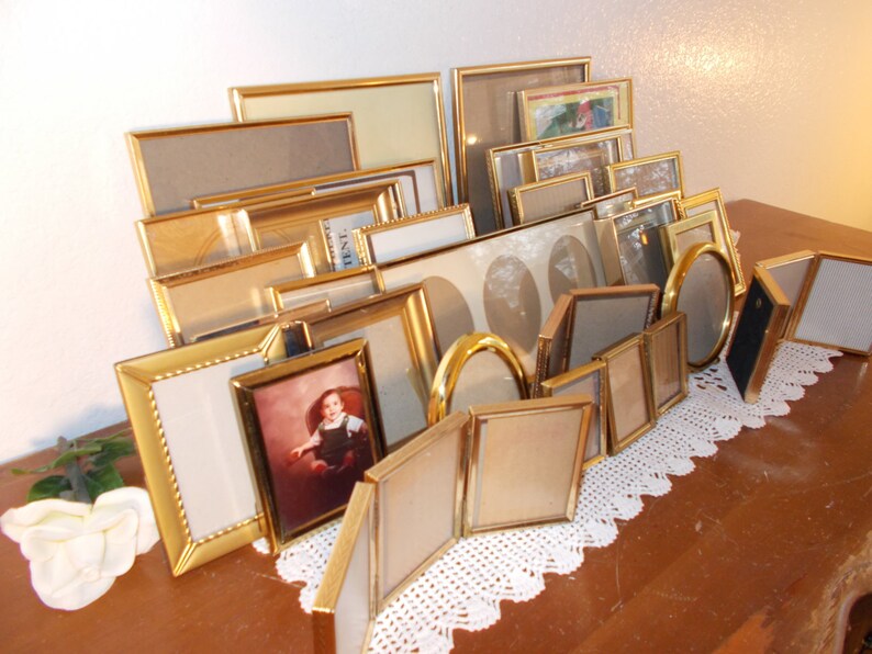 Vintage Gold Frame Collection Set Large Picture Photo Instant Etsy