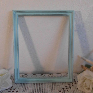 Mint Light Blue Green Picture Frame 8 x 10 Rustic Shabby Chic Distressed Photo Decoration Beach Cottage Home Decor Spring Summer Wedding