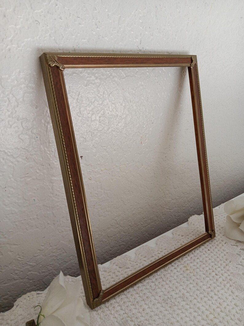Vintage Ornate Gold and Brown Metal Picture Frame 8 X 10 Photo ...