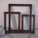 Rustic Country Barn Red Wood Frame Set Shabby Chic Distressed Picture ...