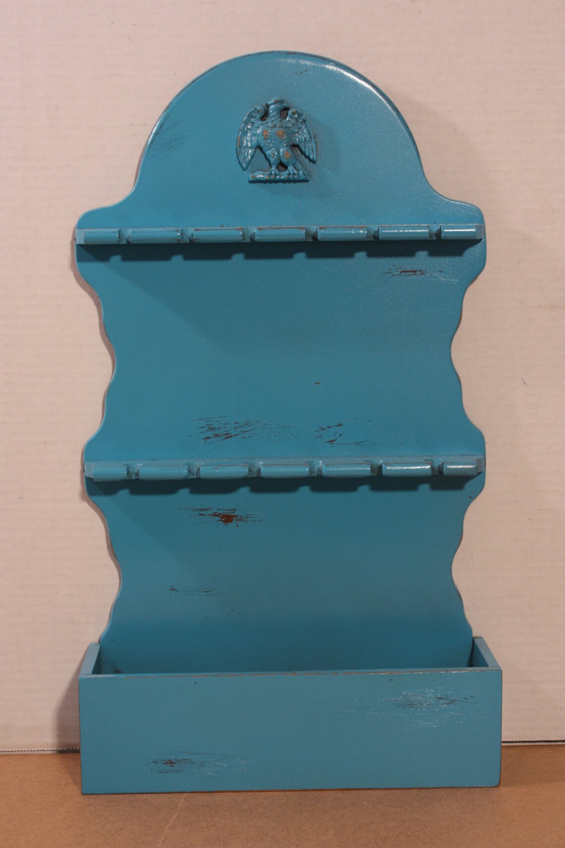 Jewelry Organizer Vintage Spoon Rack Aqua Turquoise Teal Beach Cottage ...