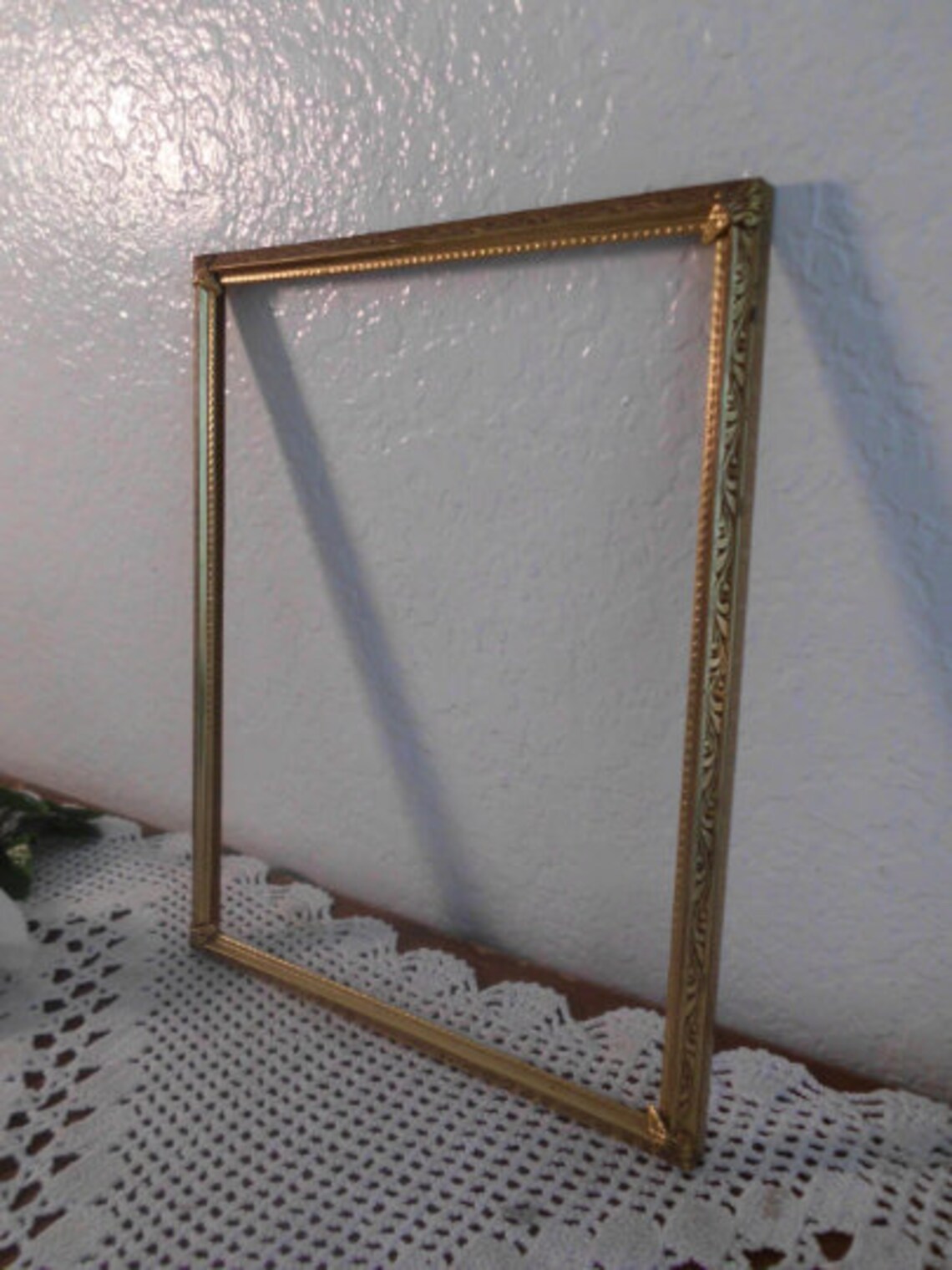 Vintage Ornate Gold Metal Picture Frame 8 X 10 Photo Decoration Mid ...