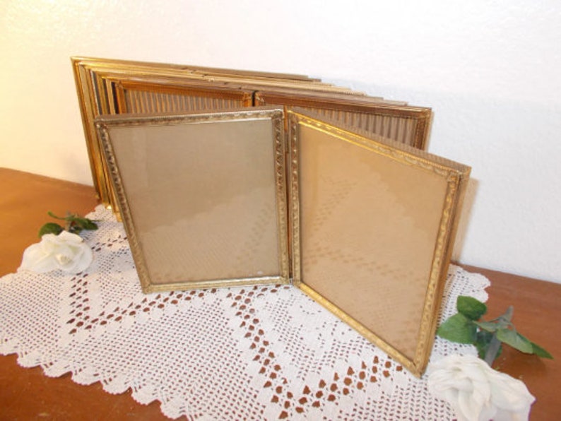 Vintage Ornate Hinged Gold Metal Picture Frame 2 8 X 10 - Etsy