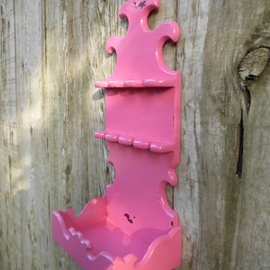 Pink Jewelry Organizer Rustic Shabby Chic Distressed Vintage Spoon Rack ...