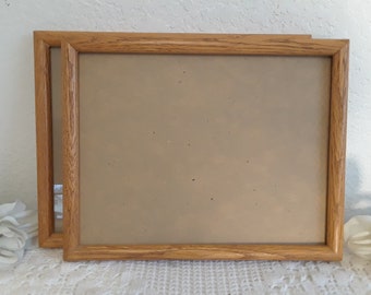 Vintage Solid Wood Diploma Picture Frame 8.5 x 11 Photo Decoration Mid Century Man Cave Country Farmhouse Retro Cottage Home Decor Gift Him