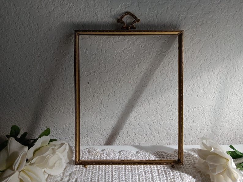Ornate Vintage Gold Metal Picture Frame 8 X 10 Photo Decoration Mid ...