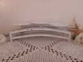 White Wedding Unity Candle Holder Rustic Shabby Chic Distressed Pillar Decoration Beach Cottage Romantic French Country Farmhouse Home Decor