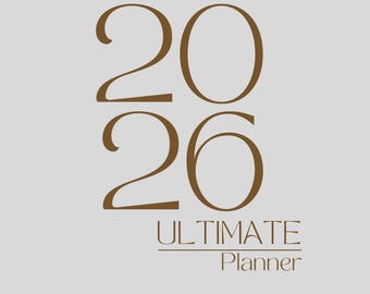 2026 Minimal Planner Refill, Goodnotes Planner (Digital Download)