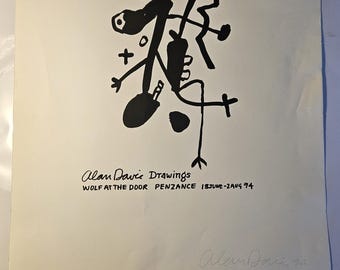 Alan Davie (1920 - 2014) Schots - Wolf At The Door Penzanze 1994 - Ltd Edition-zeefdruk