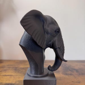 3D Printed Elephant Statue-Home Decor-Cosplay-detailed design image 6