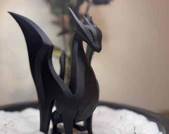 Dragon Statue- Minimalist design- 3D Printed-Cosplay-Home Decor