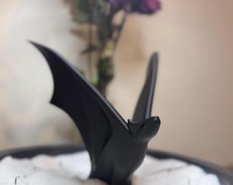 Bat statue- Minimalist design- Home Decor- 3D printed-Halloween decoration