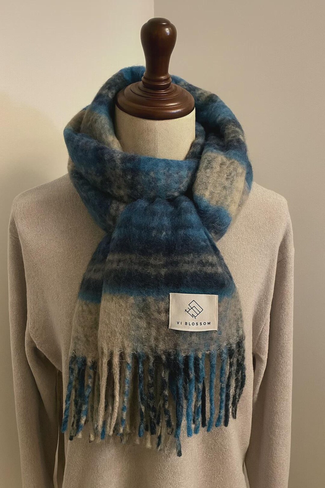 Thin Lines Classic Plaid Scarf (Pack of 6)