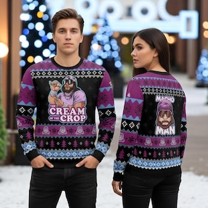 The Cream Of The Crop Macho Ugly Sweater, Macho Sweater, Funny Animal Ugly Sweater for Men & Women, Ugly Sweater, Gift For Christmas